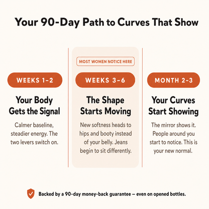 Your 90-day path to curves that show - backed by the 90-day money-back guarantee