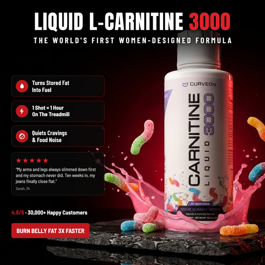 Liquid L-Carnitine 3000 - burn belly fat 3x faster