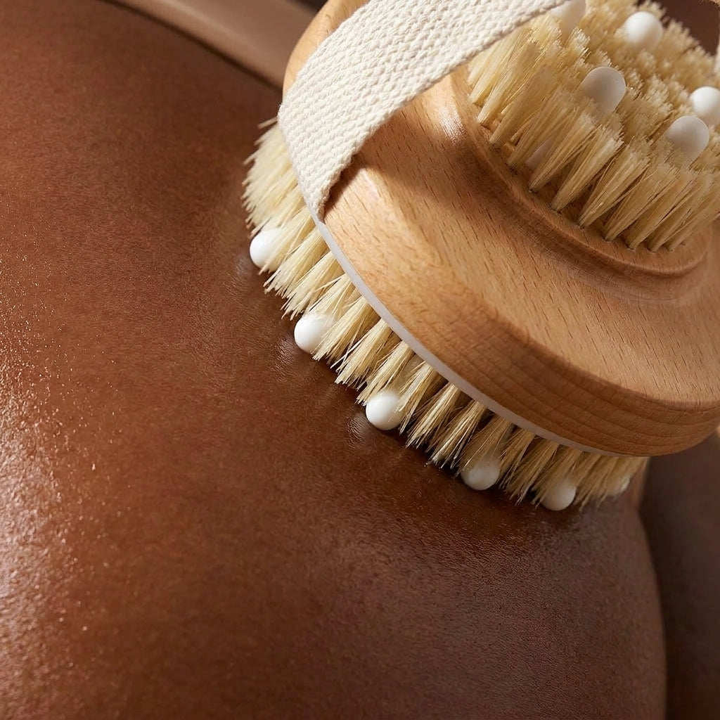 Silicone node and bristle detail on skin